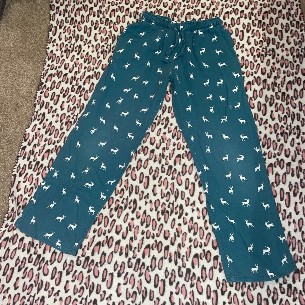 Tie waist pajama bottoms